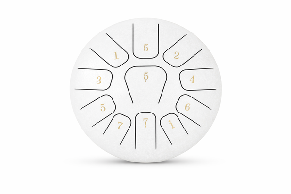 Mini Steel Tongue Drum 6 Pouces - Tambour de Langue Portable 8 Notes