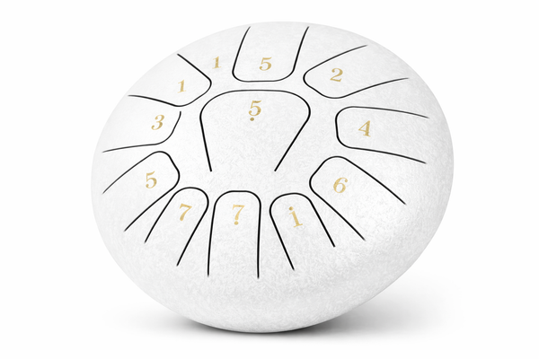 Mini Steel Tongue Drum 6 Pouces - Tambour de Langue Portable 8 Notes