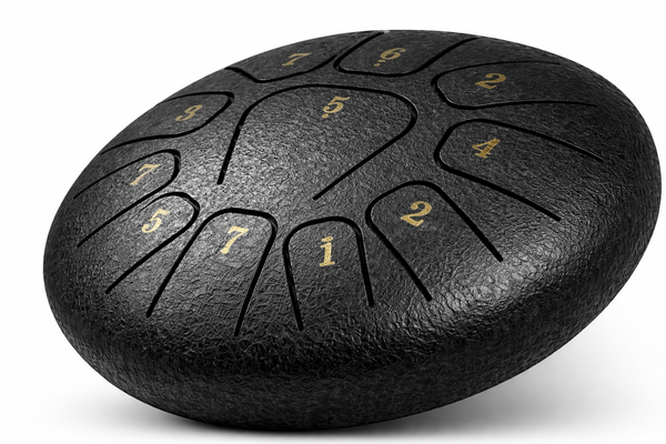 Mini Steel Tongue Drum 6 Pouces - Tambour de Langue Portable 8 Notes