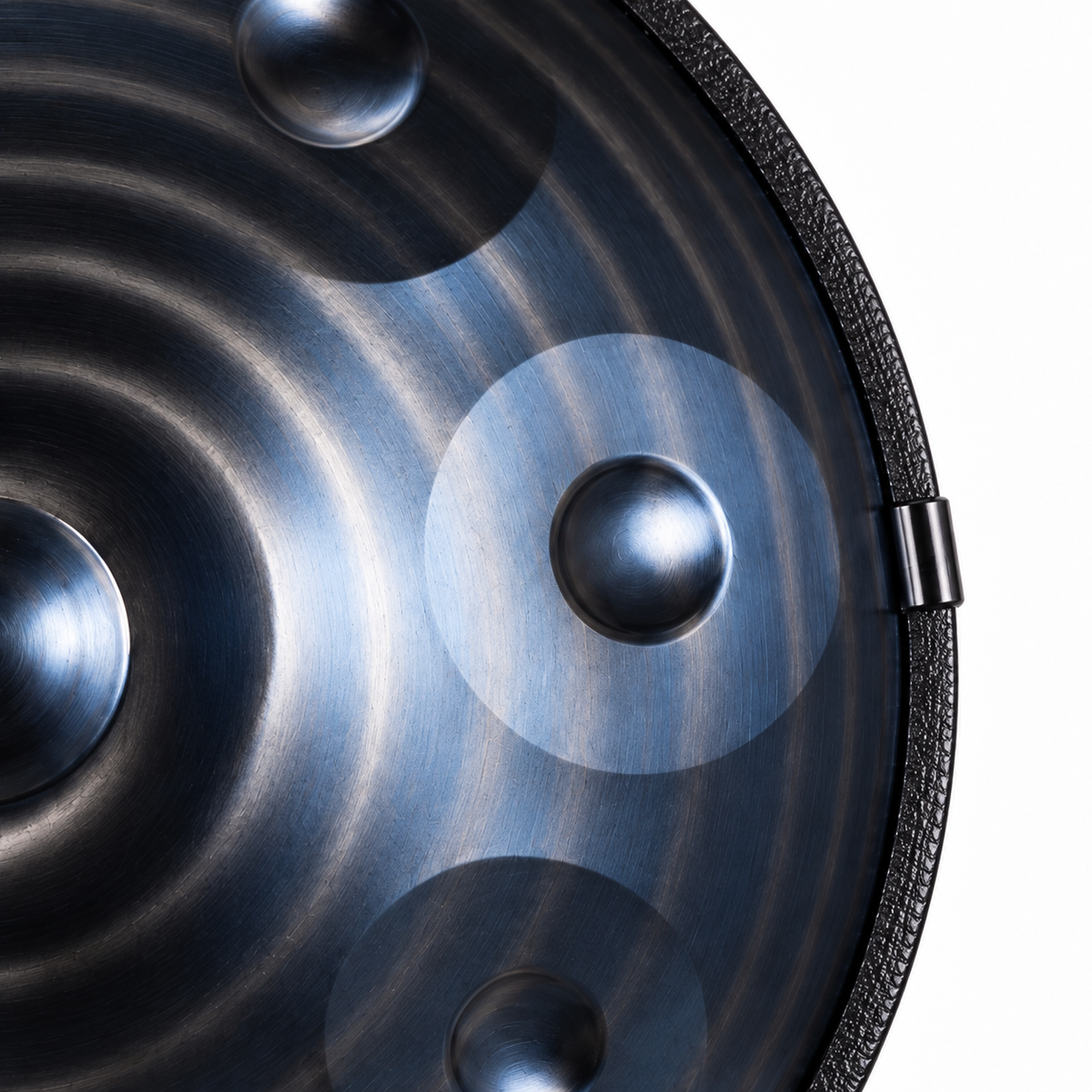 Handpan Spirale Sacrée Ré mineur Kurd — Bleu — 9 notes