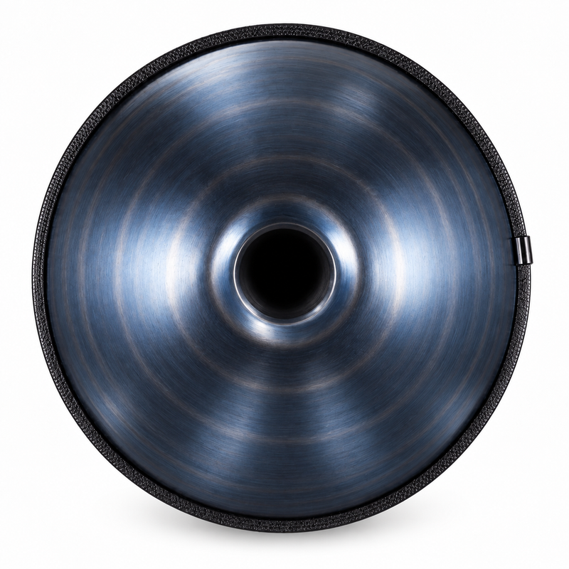 Handpan Spirale Sacrée Ré mineur Kurd — Bleu — 9 notes