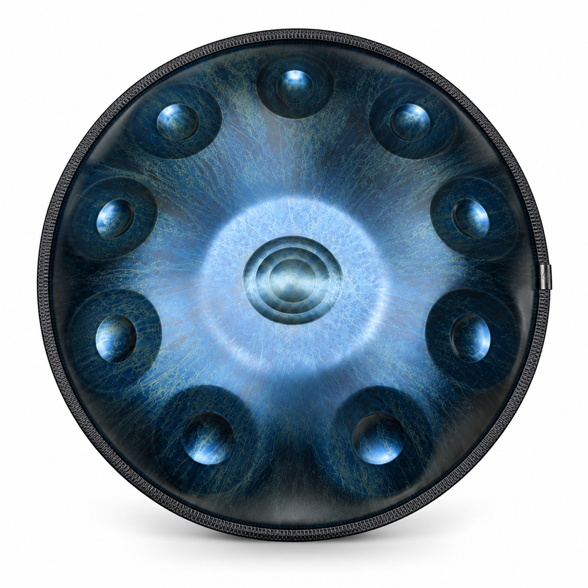 Handpan Ré mineur Bleu foncé — 10 notes