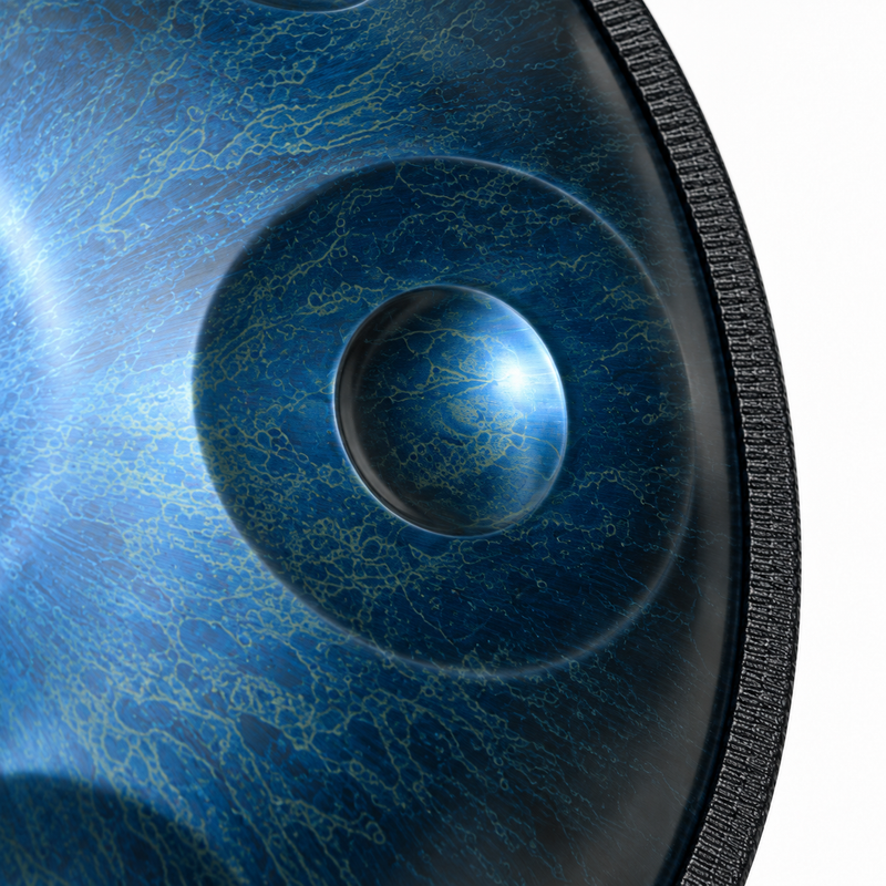 Handpan Ré mineur Bleu foncé — 10 notes