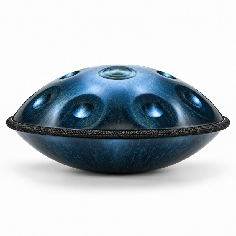 Handpan Ré mineur Bleu foncé — 10 notes
