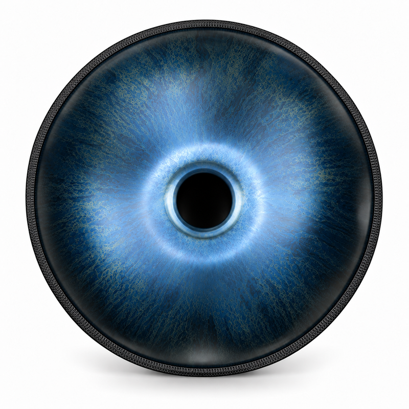 Handpan Ré mineur Bleu foncé — 10 notes