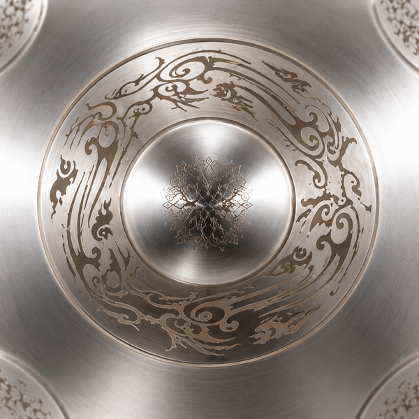 Handpan Dragon Ré mineur Kurd — 9 notes