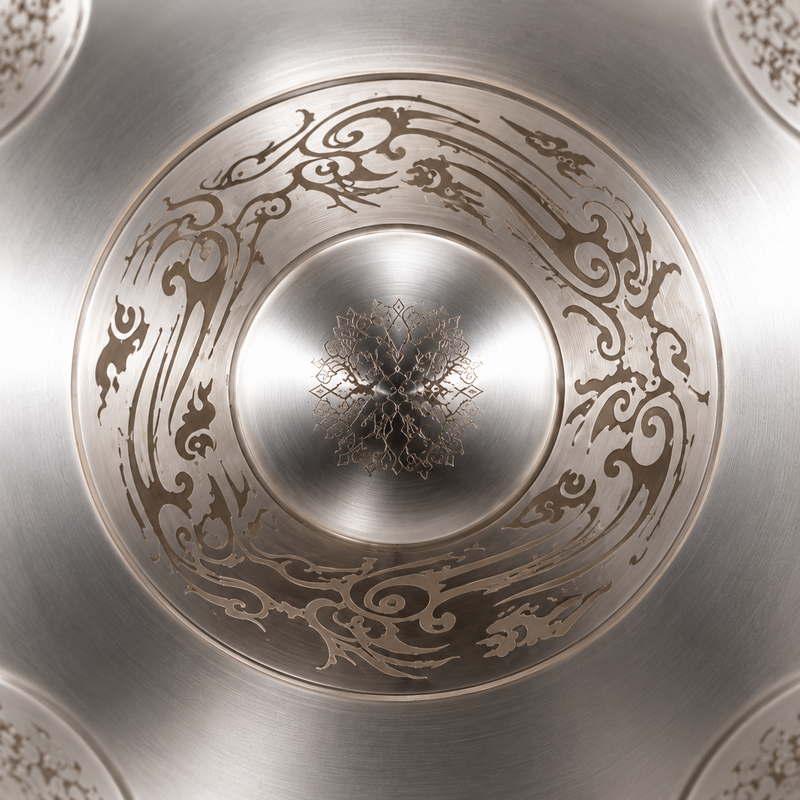 Handpan Dragon Ré mineur Kurd — 9 notes