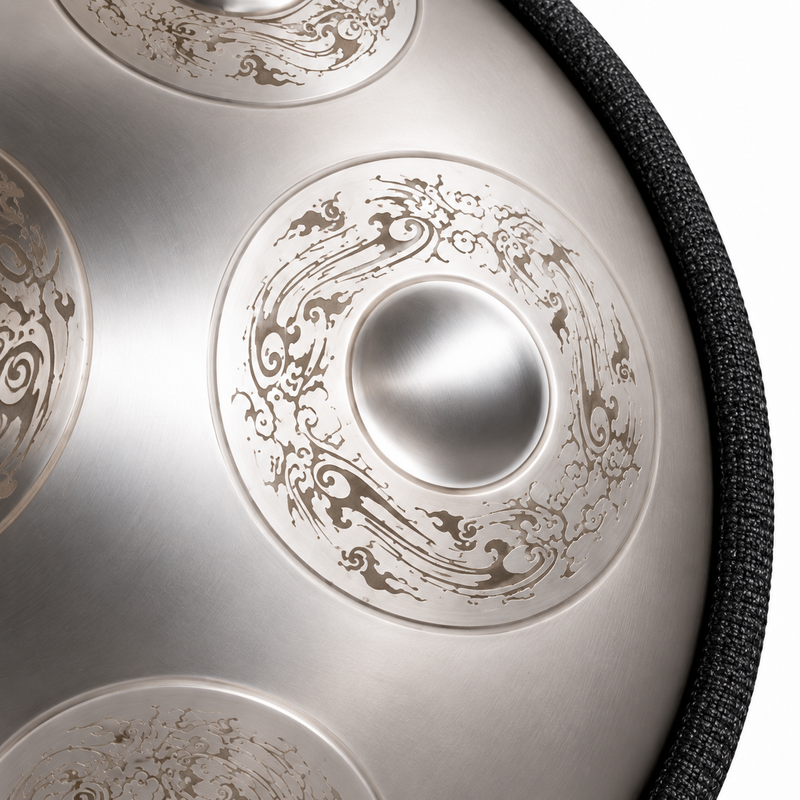 Handpan Dragon Ré mineur Kurd — 9 notes