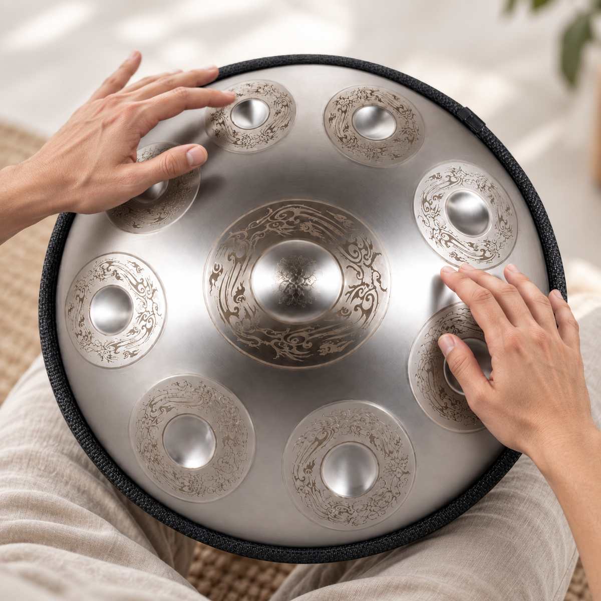 Handpan Dragon Ré mineur Kurd — 9 notes