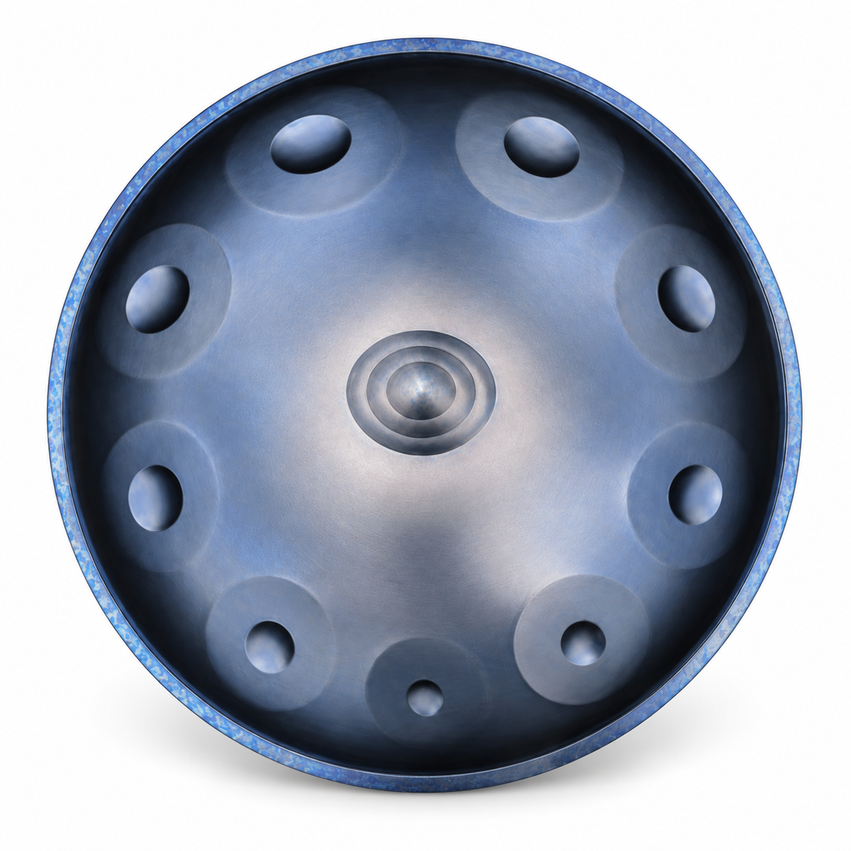 Handpan Ré mineur Bleu — 10 notes