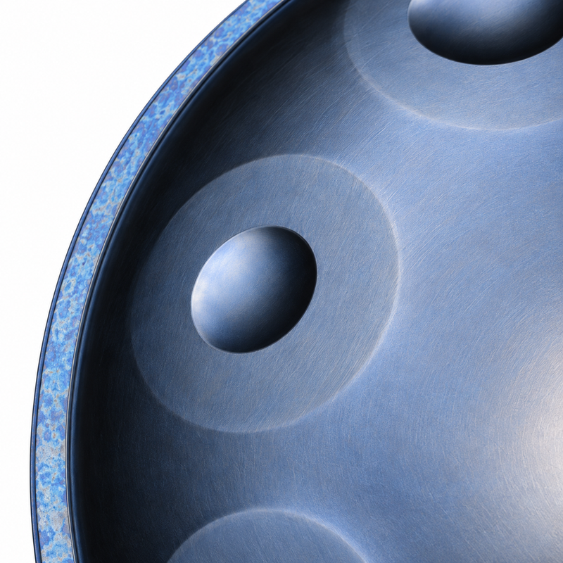 Handpan Ré mineur Bleu — 10 notes
