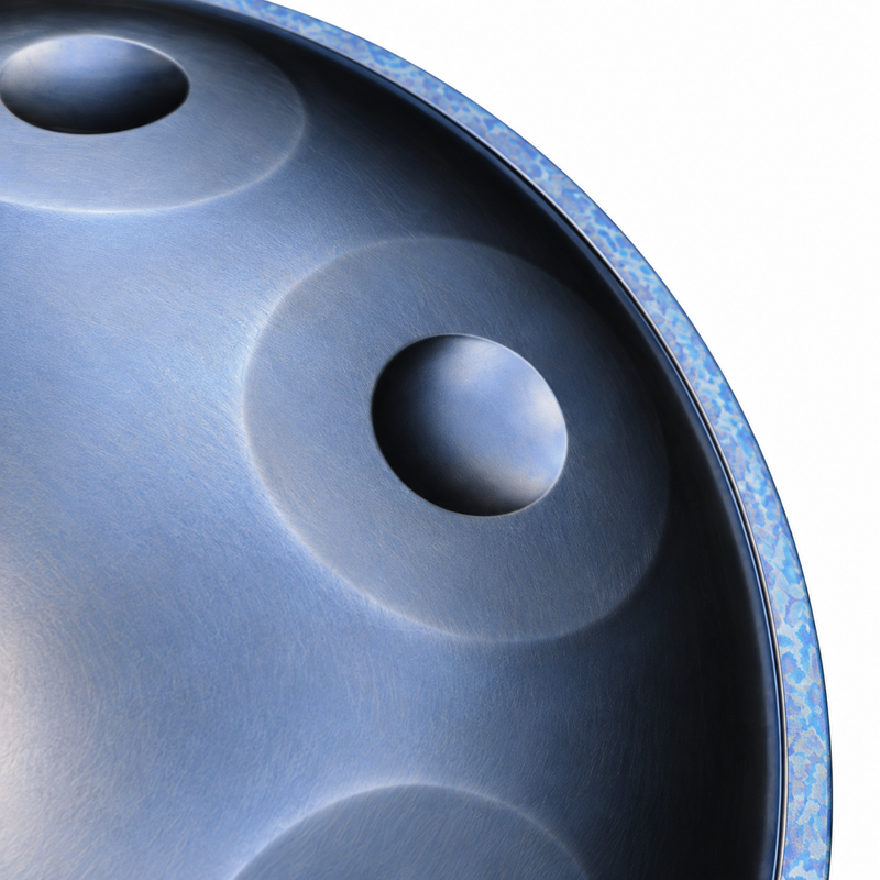 Handpan Ré mineur Bleu — 10 notes