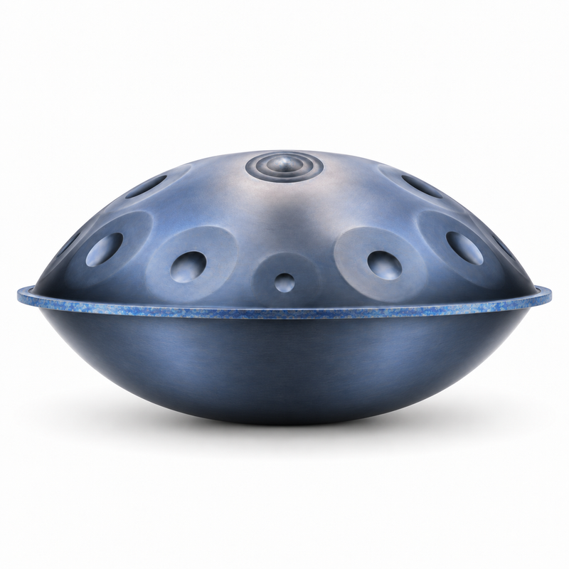 Handpan Ré mineur Bleu — 10 notes