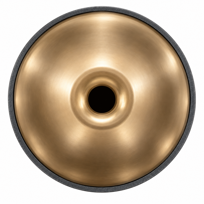 Handpan Professionnel Gravé Doré — 9 notes