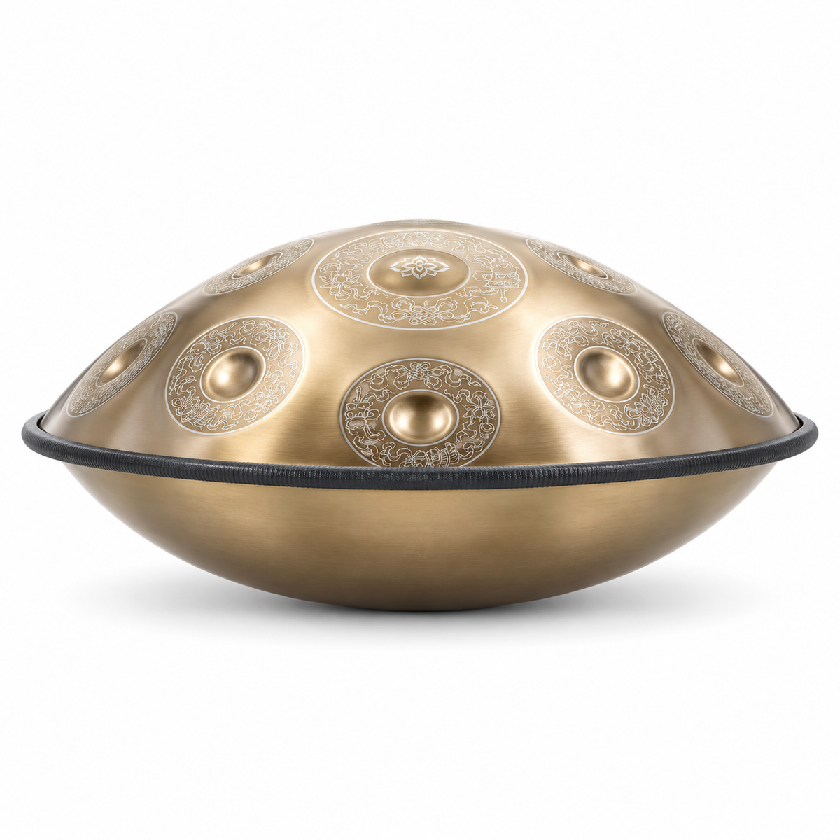 Handpan Professionnel Gravé Doré — 10 notes