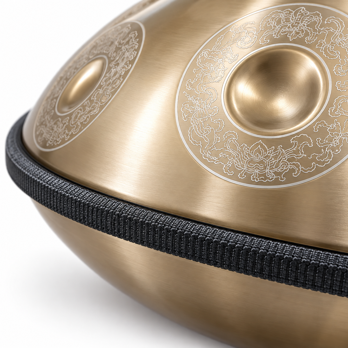 Handpan Professionnel Gravé Doré — 12 notes