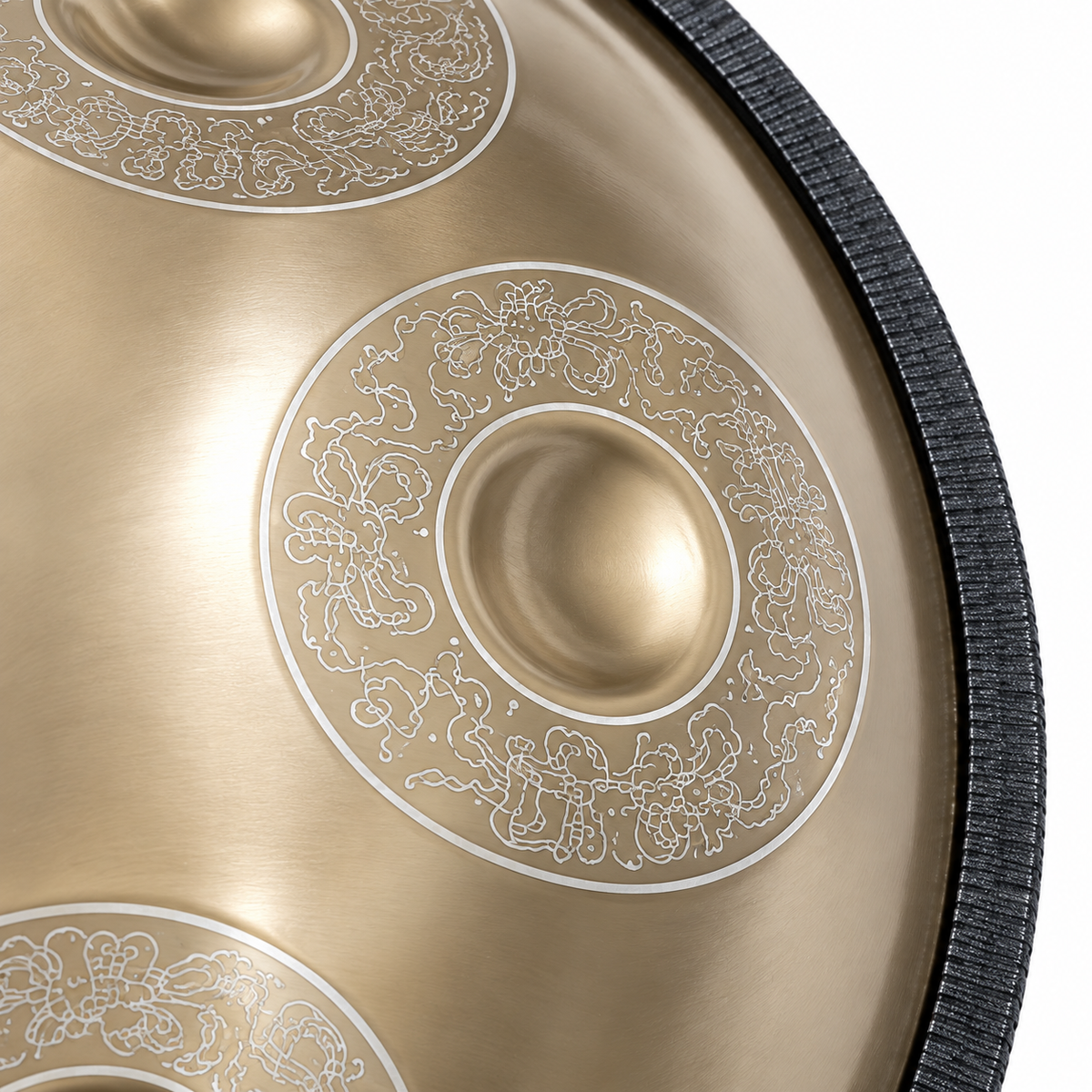 Handpan Professionnel Gravé Doré — 12 notes