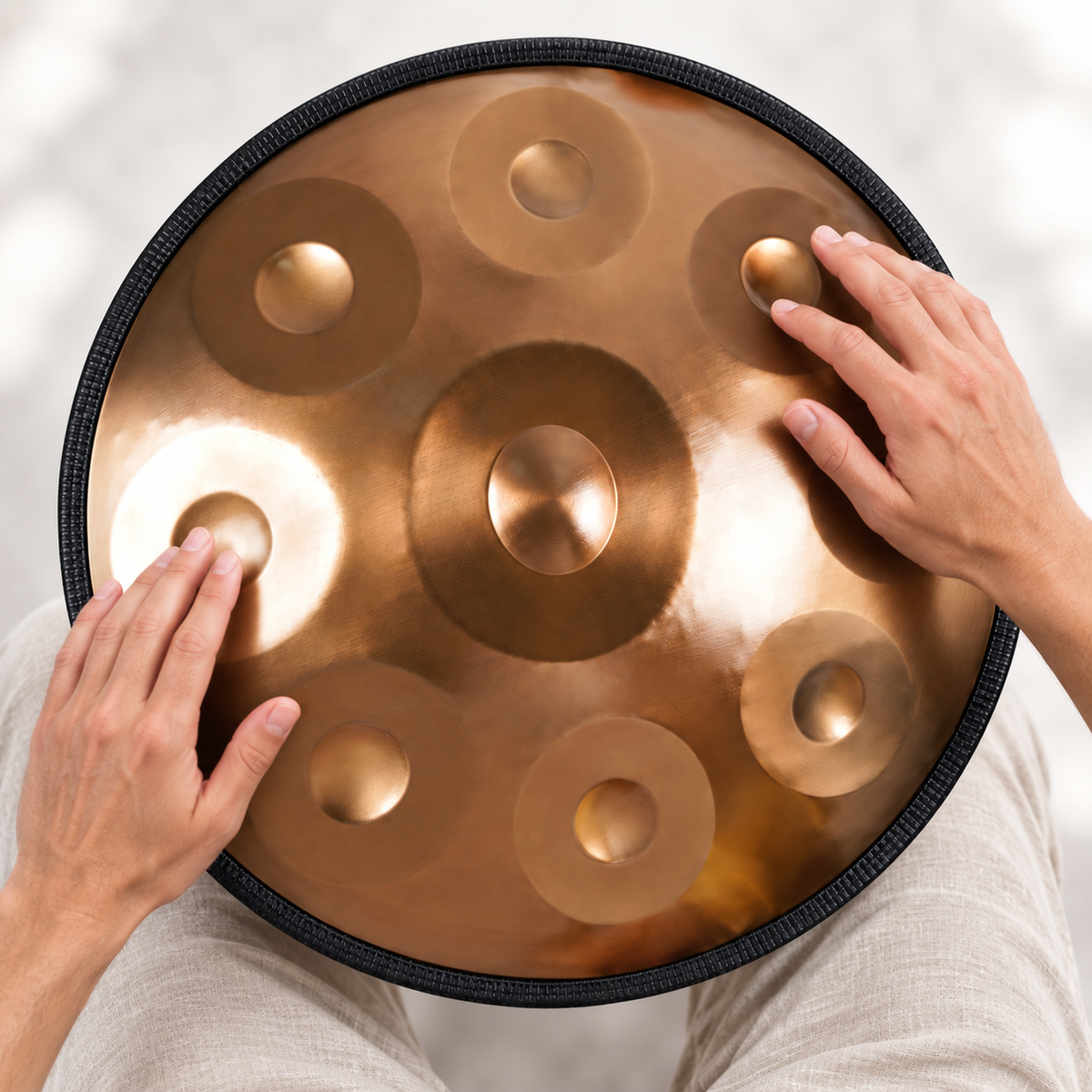 Handpan Ré mineur Kurd 22 pouces — 9 notes