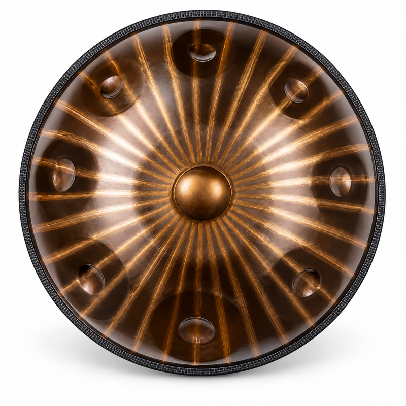 Handpan Léopard Ré mineur Kurd — 9 notes