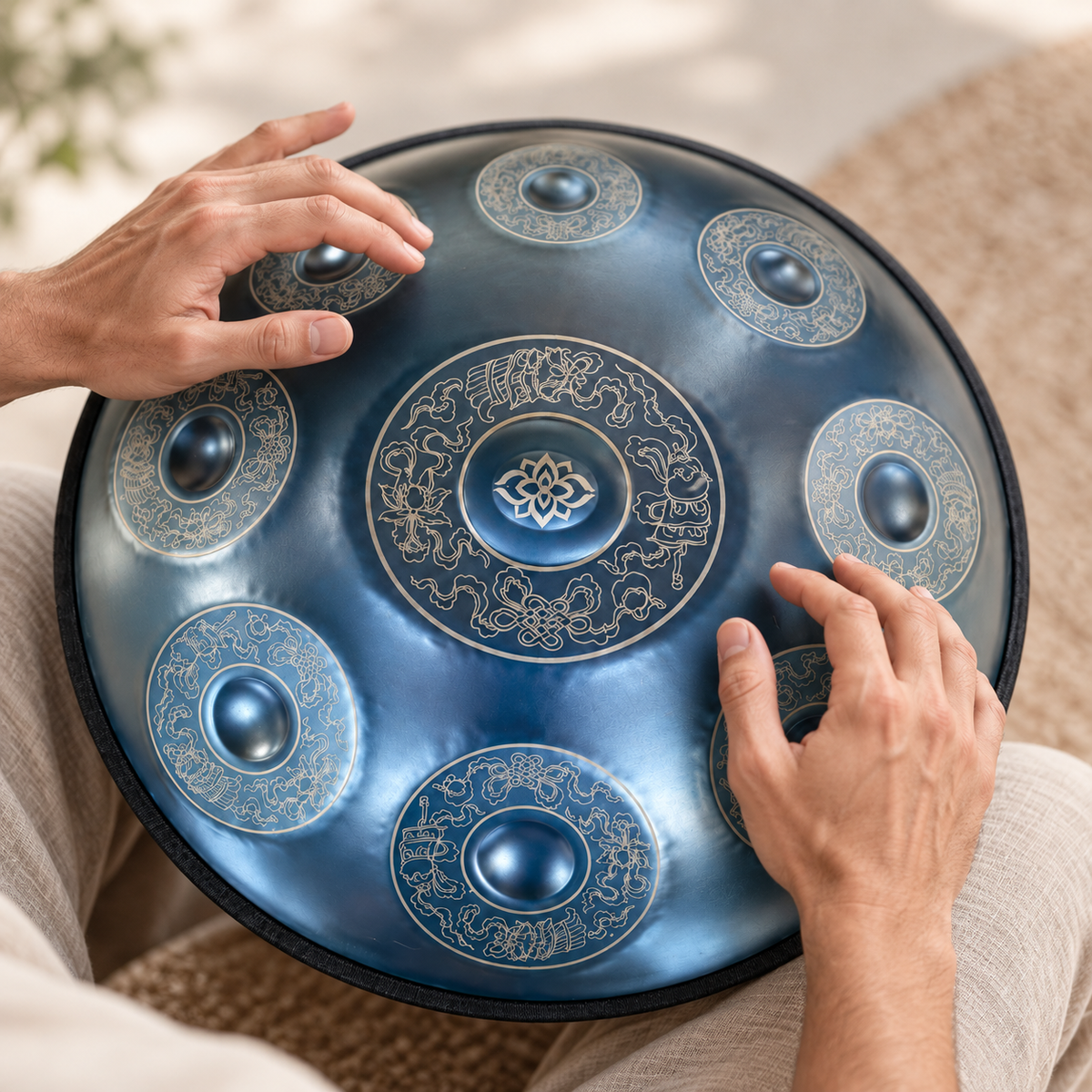 Handpan D Minor 22 pouces — 9 notes