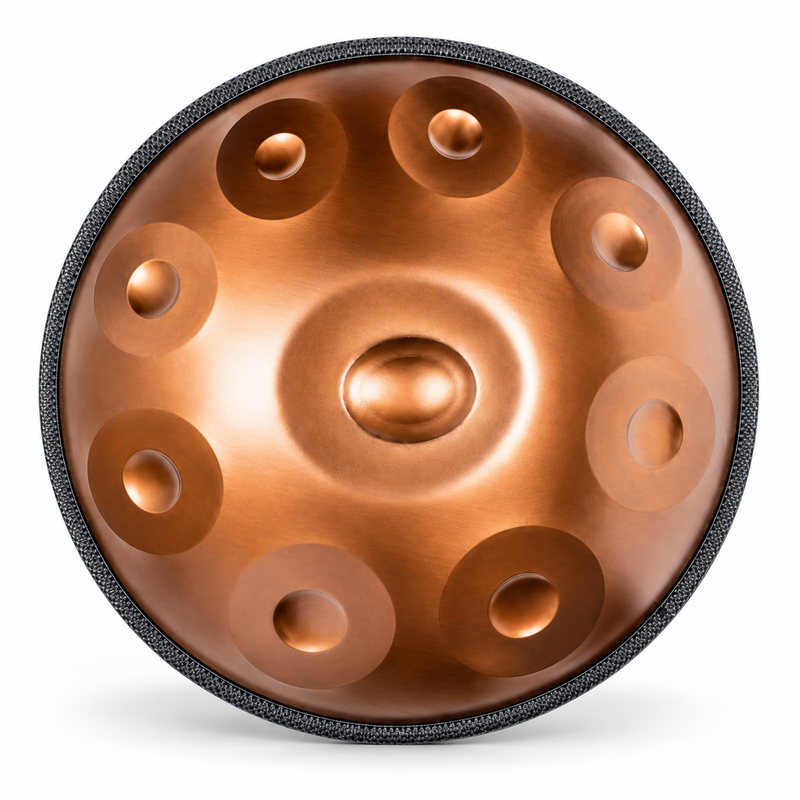 Handpan Ré mineur Bronze — 9 notes