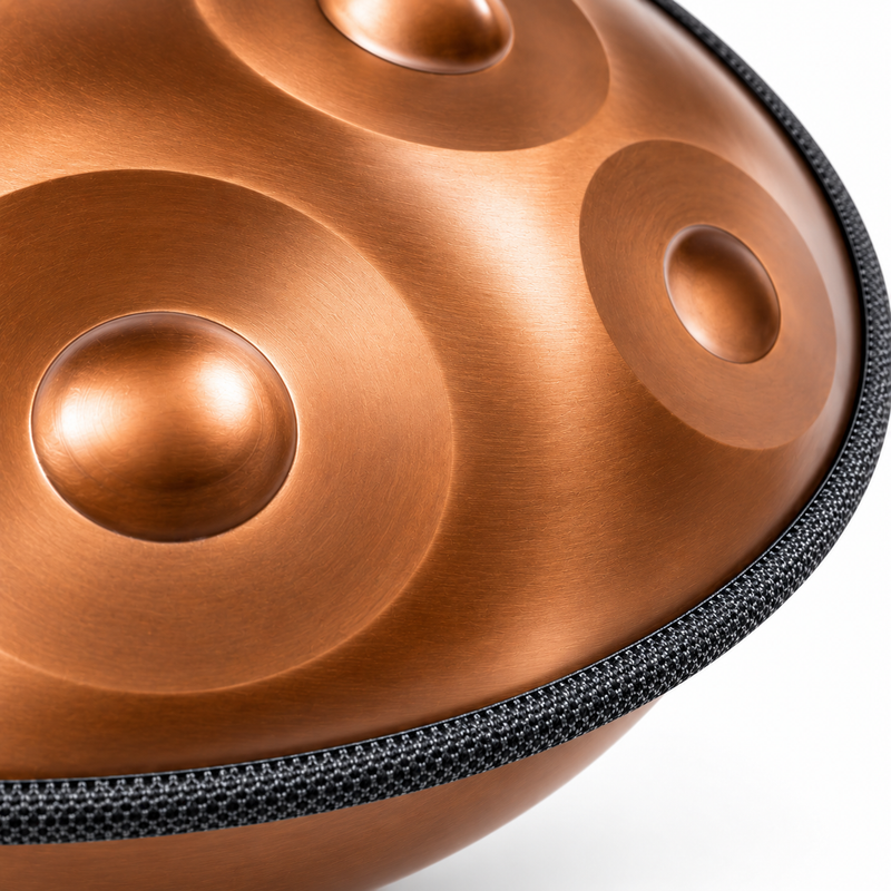 Handpan Ré mineur Bronze — 9 notes