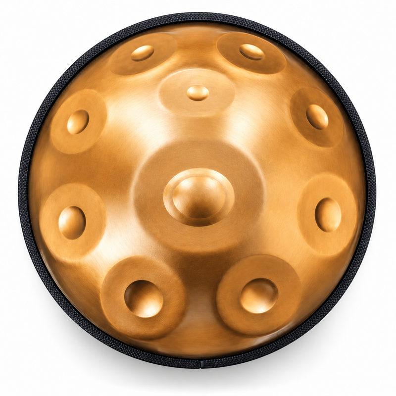 Handpan Do majeur Doré — 10 notes