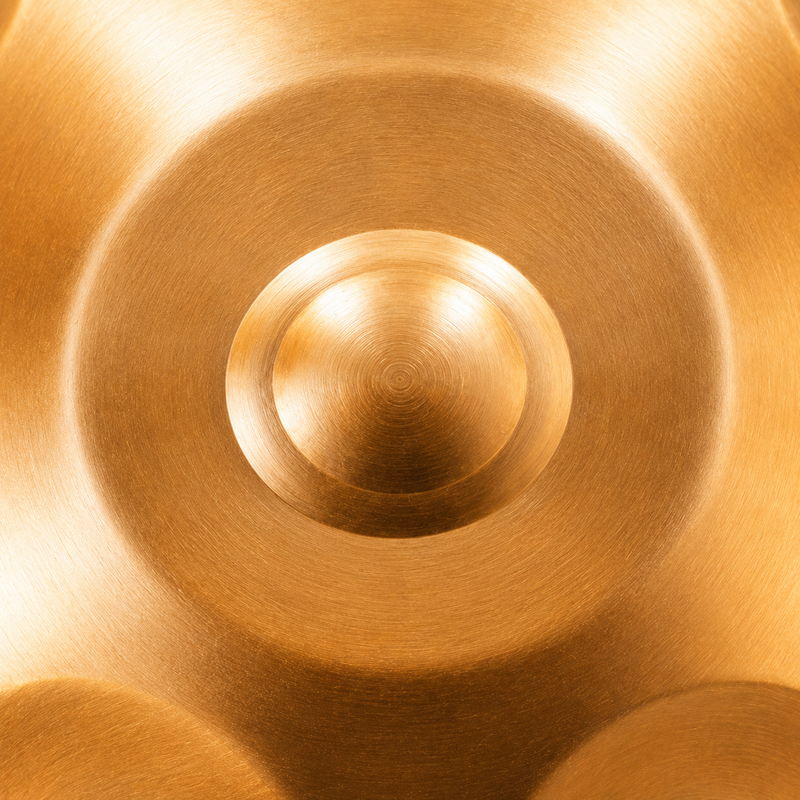 Handpan Do majeur Doré — 10 notes
