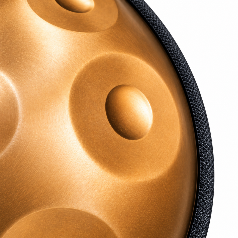 Handpan Do majeur Doré — 10 notes