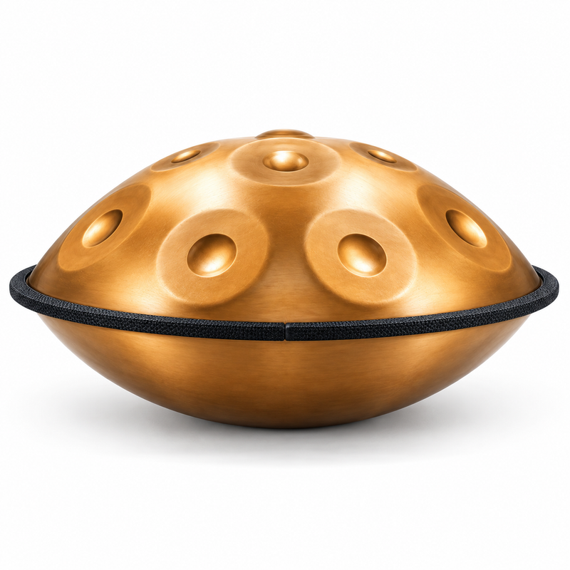 Handpan Do majeur Doré — 10 notes