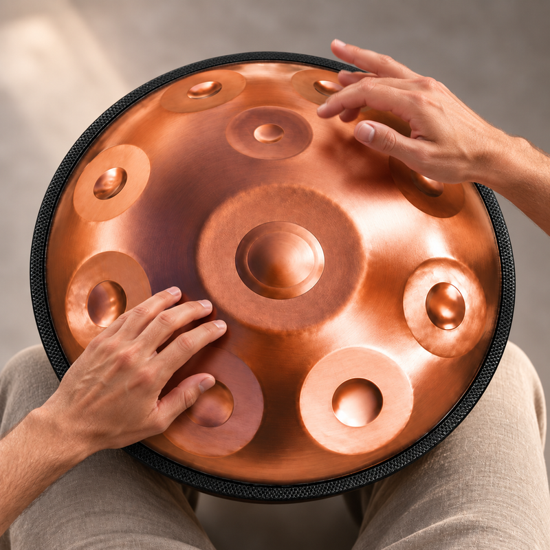 Handpan Do majeur Bronze — 10 notes