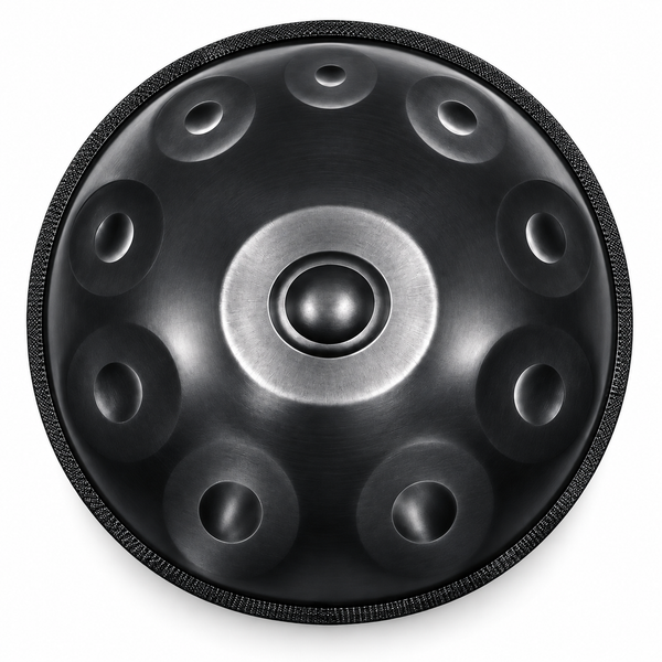 Handpan Do majeur Noir — 10 notes
