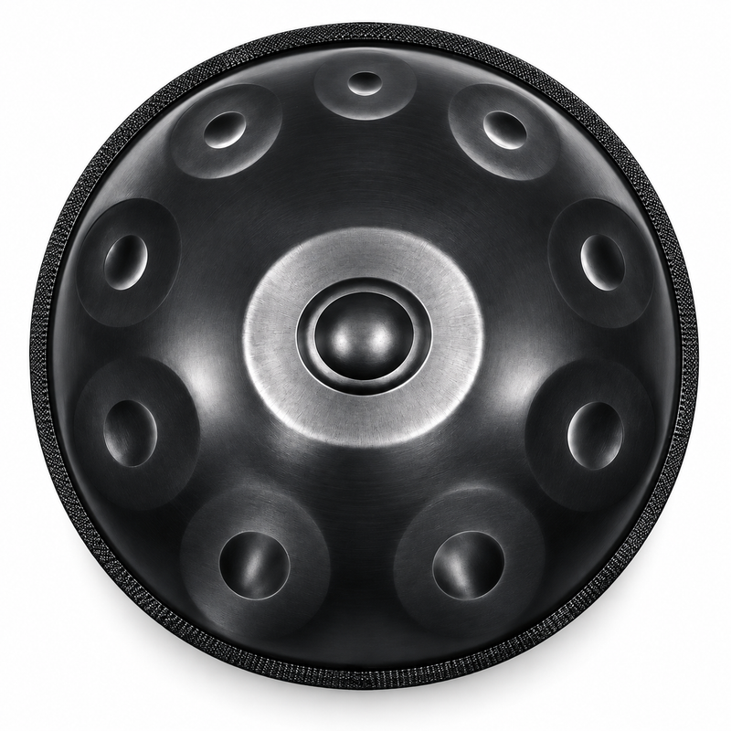 Handpan Do majeur Noir — 10 notes