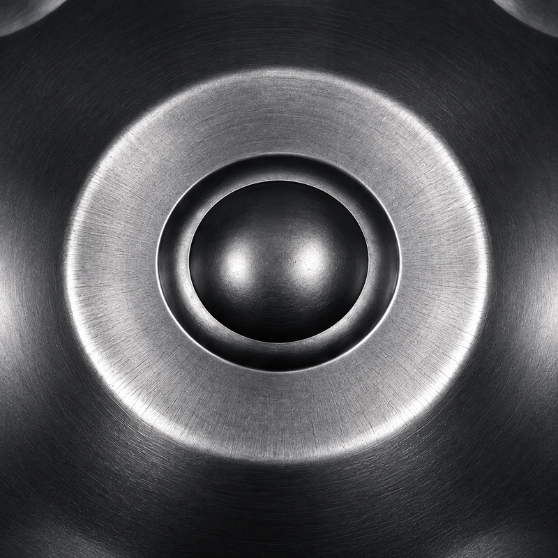 Handpan Do majeur Noir — 10 notes