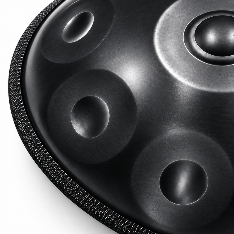Handpan Do majeur Noir — 10 notes