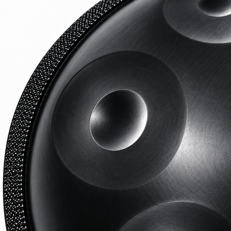 Handpan Do majeur Noir — 10 notes