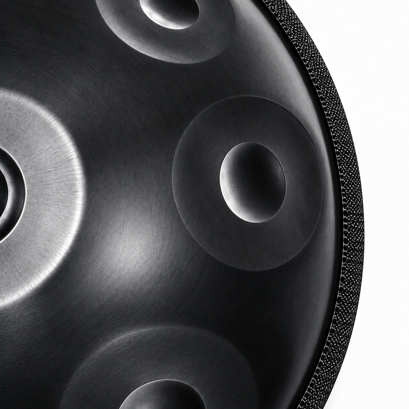 Handpan Do majeur Noir — 10 notes