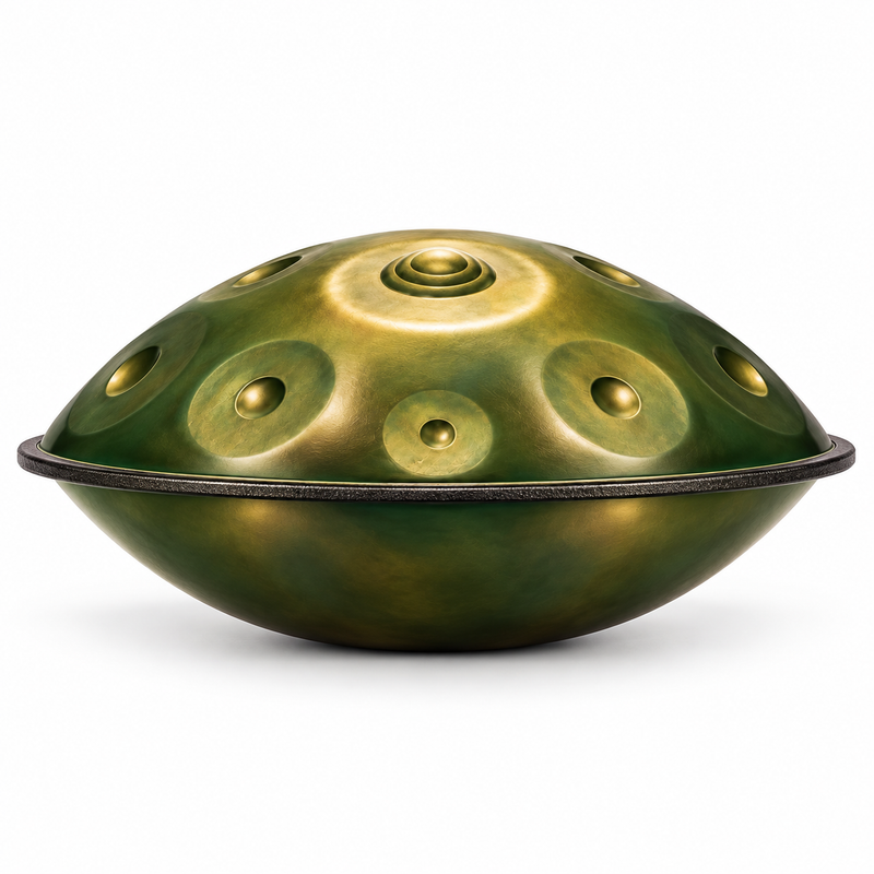 Handpan Do majeur Vert — 10 notes