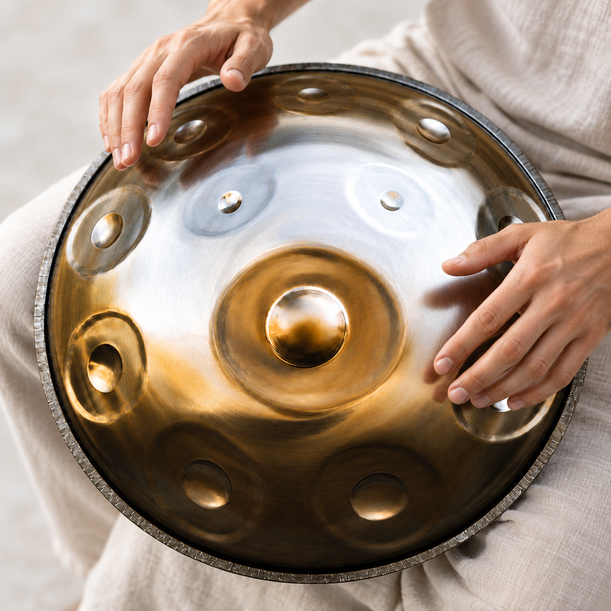 Handpan Ré mineur Kurd 12