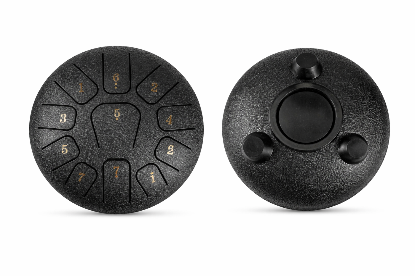 Mini Steel Tongue Drum 6 Pouces - Tambour de Langue Portable 8 Notes