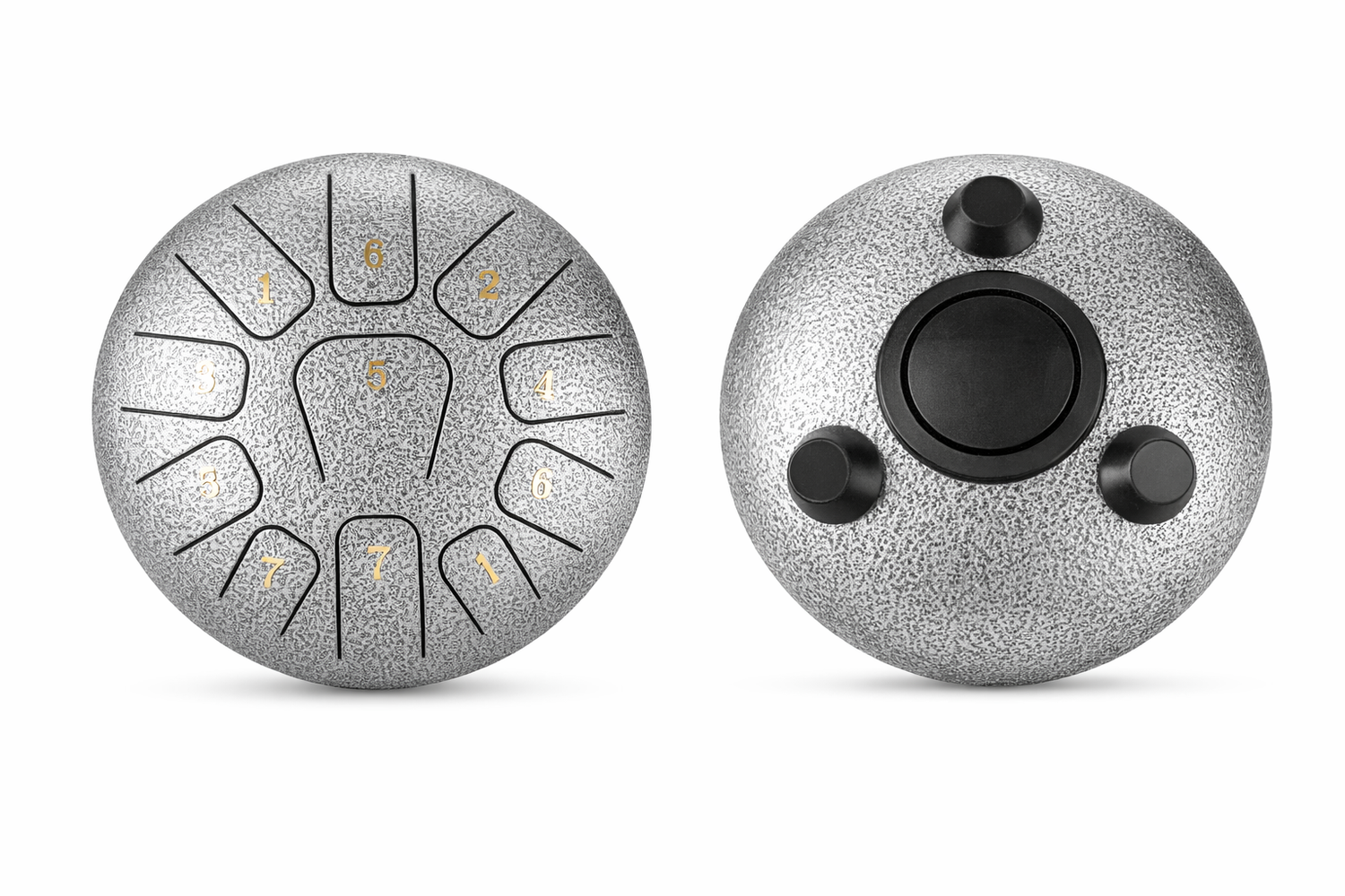 Mini Steel Tongue Drum 6 Pouces - Tambour de Langue Portable 8 Notes