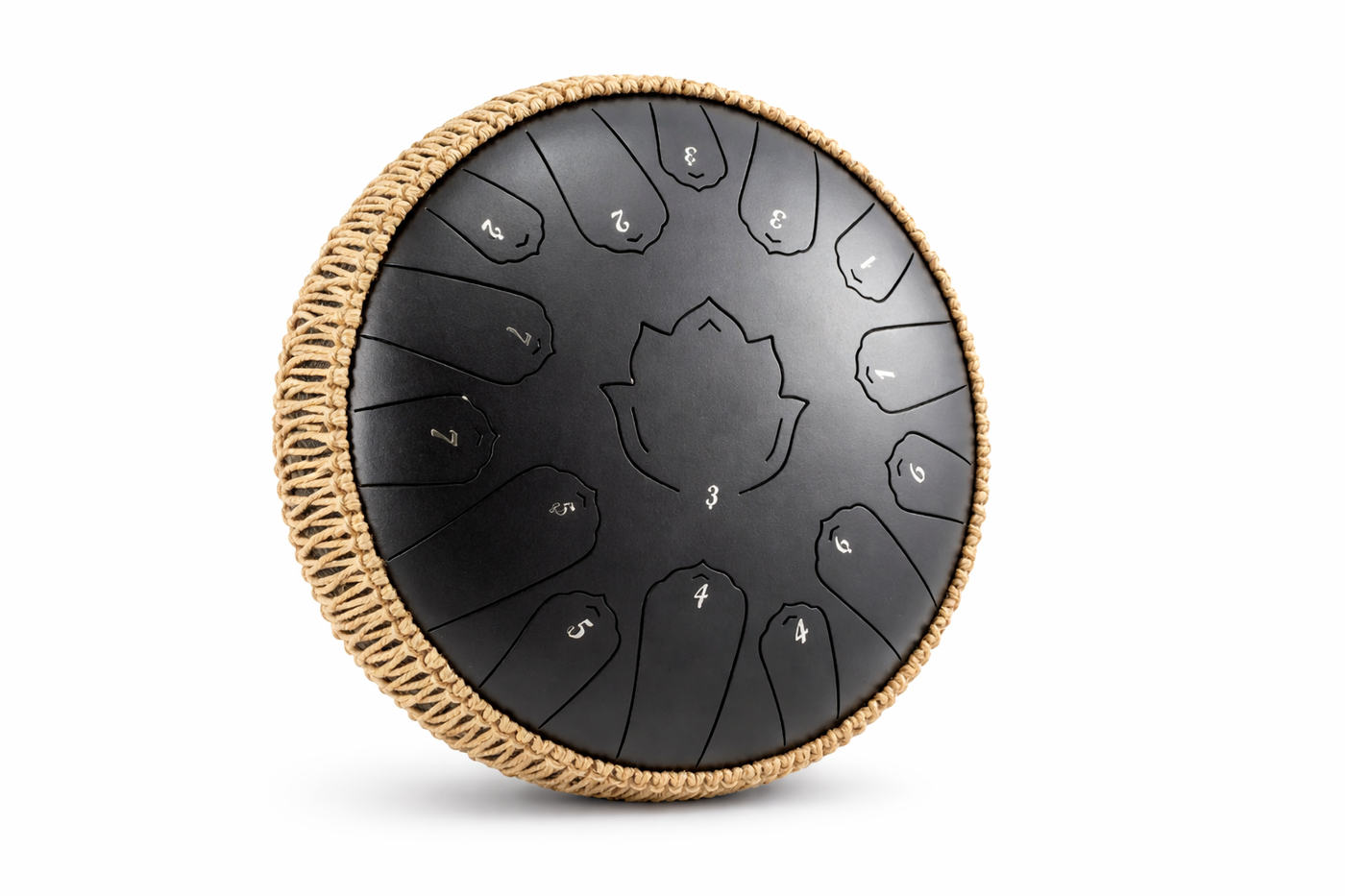 Steel Tongue Drum 13 Pouces - 15 Notes - Tambour de Langue Zen 432Hz