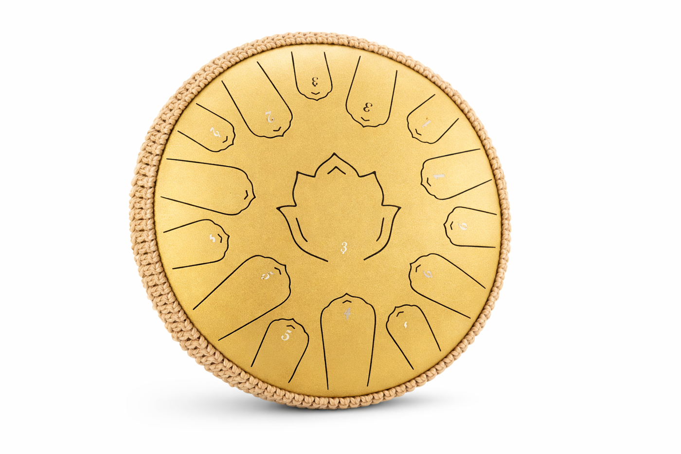 Steel Tongue Drum 13 Pouces - 15 Notes - Tambour de Langue Zen 432Hz