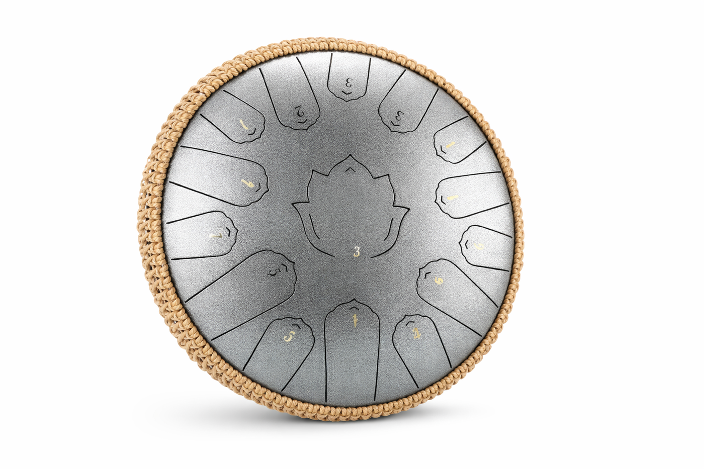 Steel Tongue Drum 13 Pouces - 15 Notes - Tambour de Langue Zen 432Hz