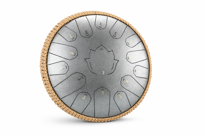 Steel Tongue Drum 13 Pouces - 15 Notes - Tambour de Langue Zen 432Hz