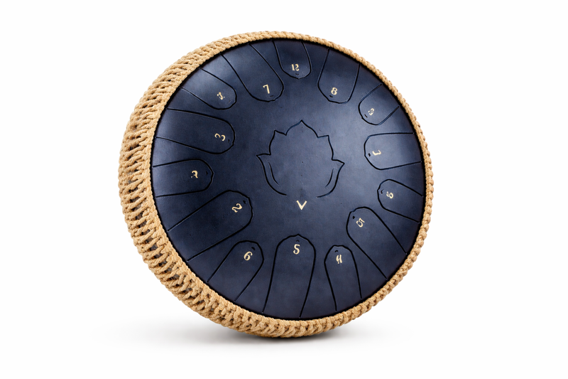 Steel Tongue Drum 13 Pouces - 15 Notes - Tambour de Langue Zen 432Hz