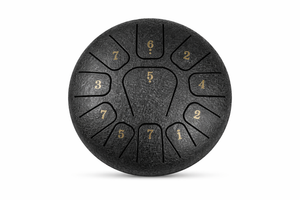 Mini Steel Tongue Drum 6 Pouces - Tambour de Langue Portable 8 Notes