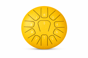 Mini Steel Tongue Drum 6 Pouces - Tambour de Langue Portable 8 Notes