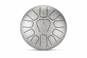 Mini Steel Tongue Drum 6 Pouces - Tambour de Langue Portable 8 Notes