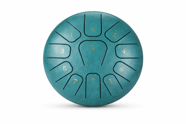 Mini Steel Tongue Drum 6 Pouces - Tambour de Langue Portable 8 Notes
